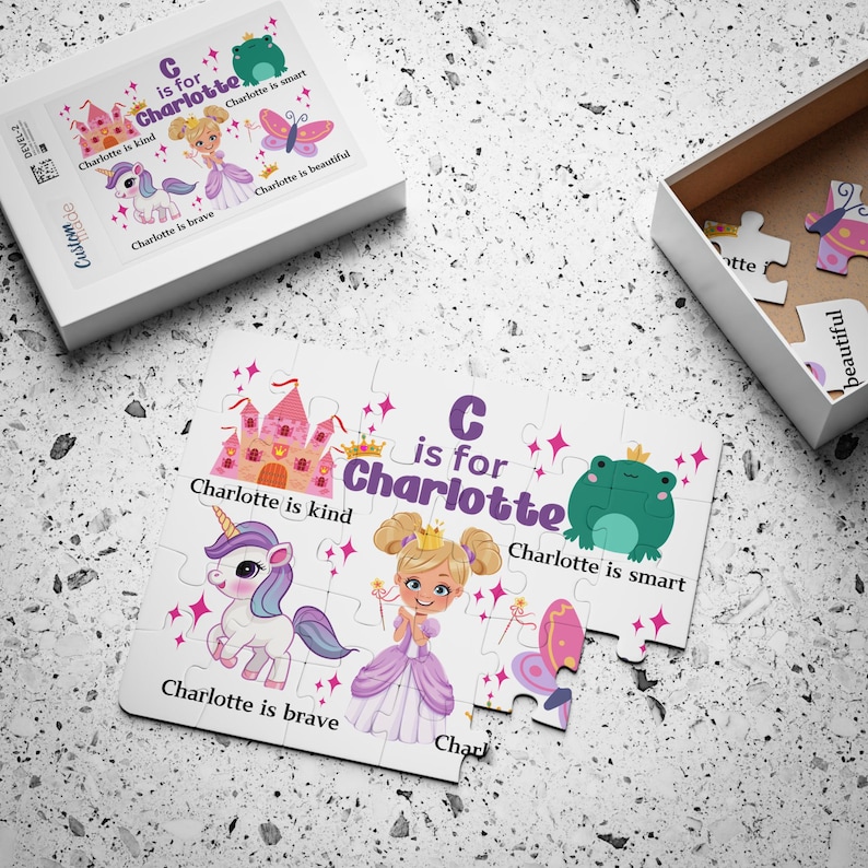 Kids Puzzle, 30-Piece - Custom Princess Personalized Puzzles for Girls - Christmas Gift for Little Girls - Personalized Puzzle for Kids - image 10
