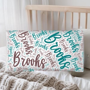 Personalized Microfiber Pillowcase for Kids, Teen Gift Idea, Custom Name Pillow Cover, Bedroom Decor, Bedding Accessory