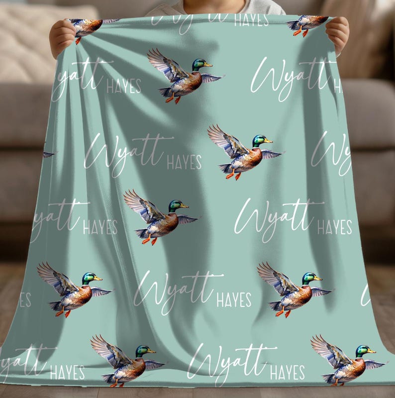 Personalized Mallard Duck Baby Nursery Decor, Baby Shower Gift, New ...