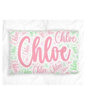 Personalized Microfiber Pillowcase for Kids and Teens, Custom Name All Over Print Pillowcase, Bedroom Decor, Unique Gift Idea, Children&#39;s