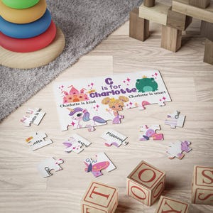 Kids Puzzle, 30-Piece - Custom Princess Personalized Puzzles for Girls - Christmas Gift for Little Girls - Personalized Puzzle for Kids - image 9