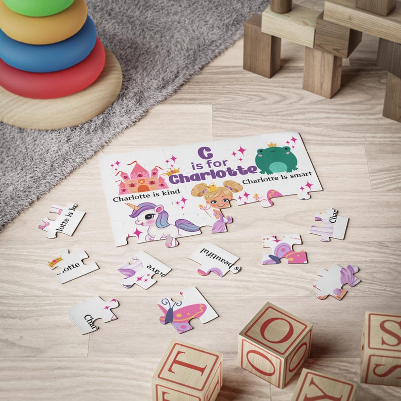 Kids Puzzle, 30-Piece - Custom Princess Personalized Puzzles for Girls - Christmas Gift for Little Girls - Personalized Puzzle for Kids - image 9