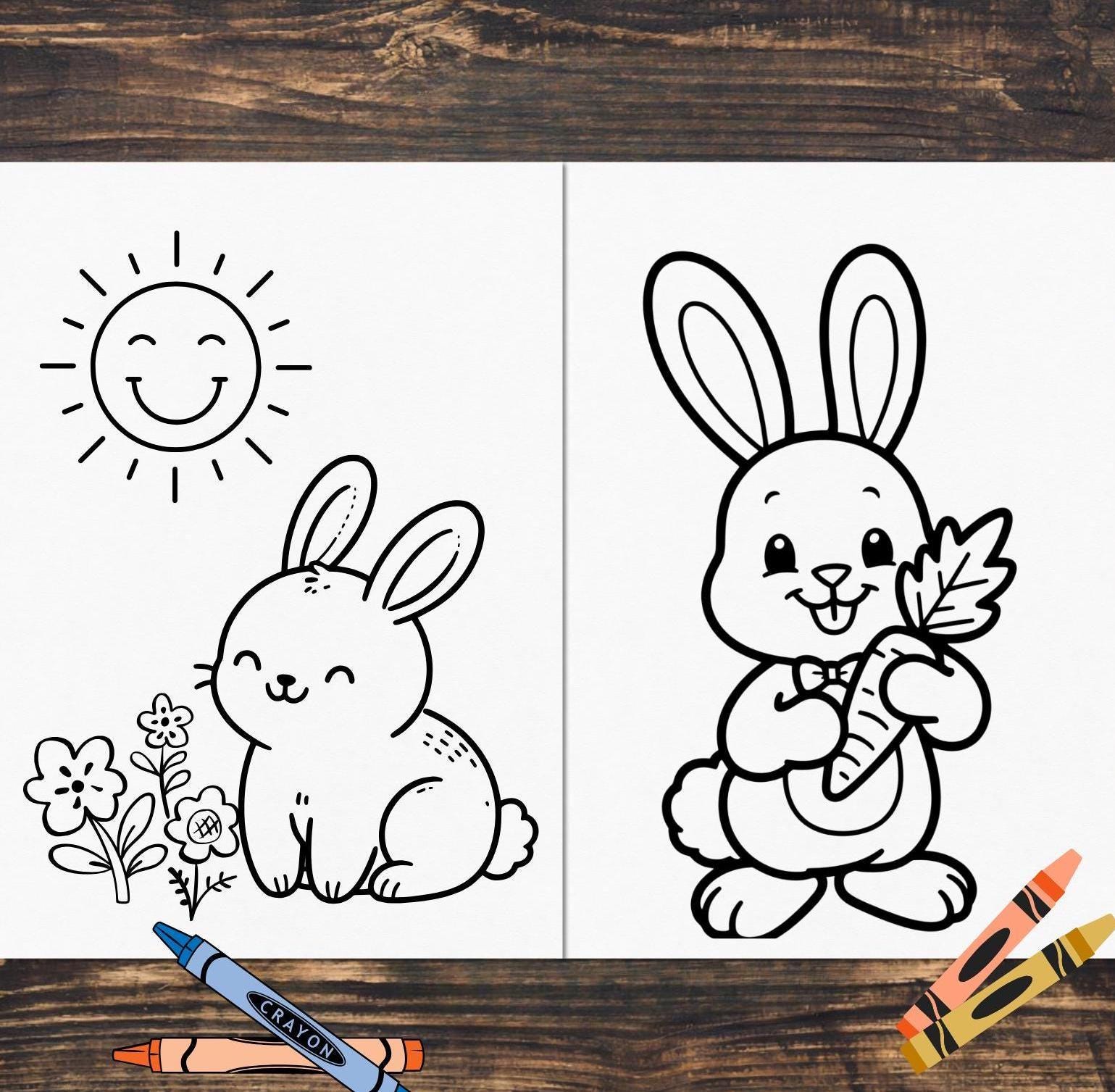 Easter Coloring Pages for Kids - 19 Printable Pages With Bunnies ...