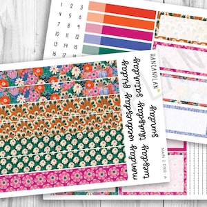 D-165 || Daily Duo A5 + A5 Compact vertical | Pop pétales | Kit Erin Condren