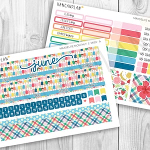 M-159 || MakseLife JUNE Monthly | Dive In | Planner Kit | Makselife 7x9