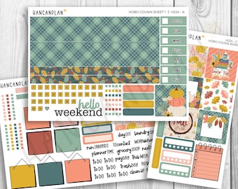 H-224 || Hobonichi Cousin WEEKLY KIT | Hygge Harvest