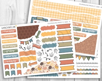 J-226 || Café Autumn | JOURNALING Planner Kit