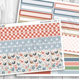S-166 || Daily Duo 7x9 + Vertical compact 7x9 | Douce ferme | Kit Erin Condren