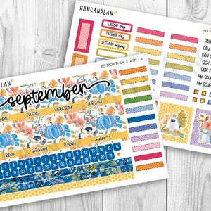 A-171 || A5 September Monthly | Autumn Blooms | Planner Kit