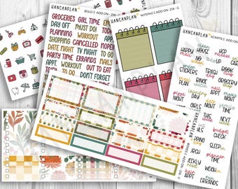 Add On Kit-218 || Weekly Planner Kit Extras | Garden Mums | Coordinating Kit Extras