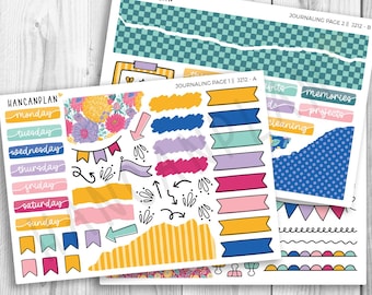 J-212 || Garden Party | JOURNALING Planner Kit