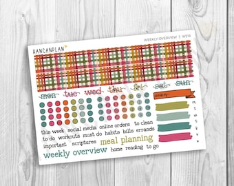 W-218 || Garden Mums| WEEKLY OVERVIEW Add On Stickers