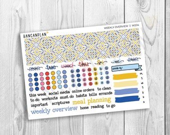 W-204 || La Dolce Vita | WEEKLY OVERVIEW Add On Stickers