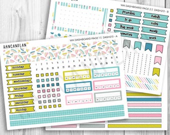 DASH-213 ||  7x9 Erin Condren Weekly DASHBOARD Kit | Class Act