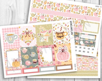 K-222 || Pumpkin Spice | WEEKLY Planner Kit