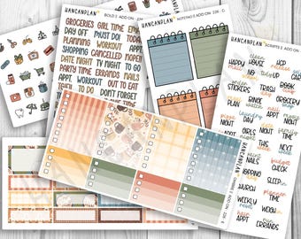 Add On Kit-226 || Weekly Planner Kit Extras | Café Autumn | Coordinating Kit Extras