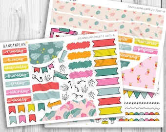 J-207 || Tiki Tropics | JOURNALING Planner Kit