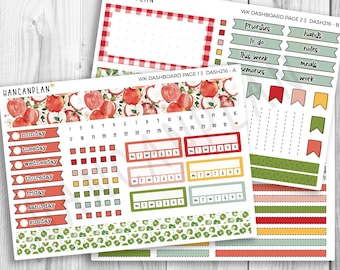 DASH-216 ||  7x9 Erin Condren Weekly DASHBOARD Kit | Homegrown Harvest