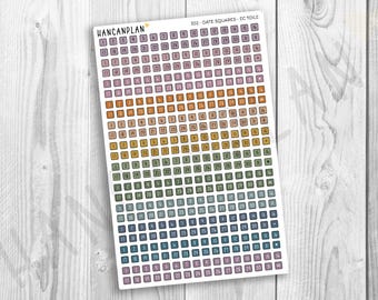 FT-001 | Monthly Re-dating Kit | Erin Condren TOILE Matching Stickers ...
