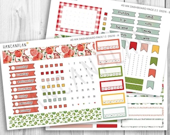 DS-216 || A5 Erin Condren Weekly DASHBOARD Kit | Homegrown Harvest