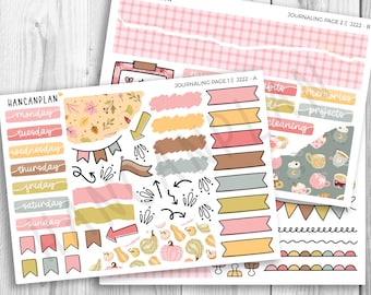 J-222 || Pumpkin Spice | JOURNALING Planner Kit