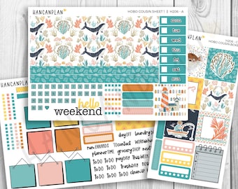 H-206 || Hobonichi Cousin WEEKLY KIT | High Tide