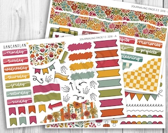J-218 || Garden Mums | JOURNALING Planner Kit
