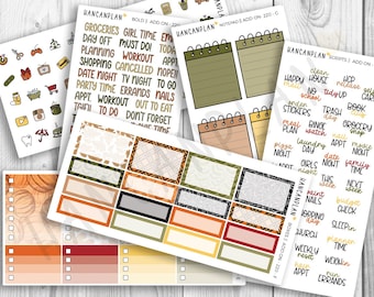 Add On Kit-220 || Weekly Planner Kit Extras | Midnight Manor | Coordinating Kit Extras