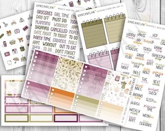 Add On Kit-225 || Weekly Planner Kit Extras | Plum Cottage | Coordinating Kit Extras