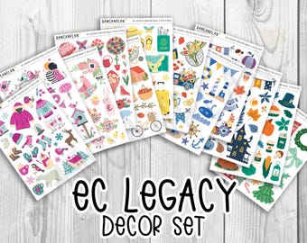ECLD - Erin Condren Legacy Matching Decor 12-Month Set