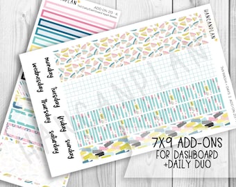 AO-213 || 7x9 DAILY Duo + Weekly DASHBOARD Kit Extras | Class Act