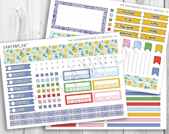 DASH-204 || La Dolce Vita | Erin Condren Dashboard Kit