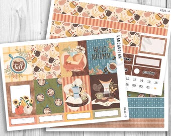 K-226 || Café Autumn | WEEKLY Planner Kit