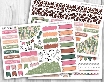 J-215 || Wild West | JOURNALING Planner Kit