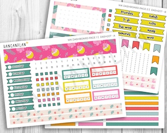 DASH-207 || Tiki Tropics | Erin Condren Dashboard Kit