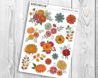 B-218 || Garden Mums | Bonus DECOR Sheets