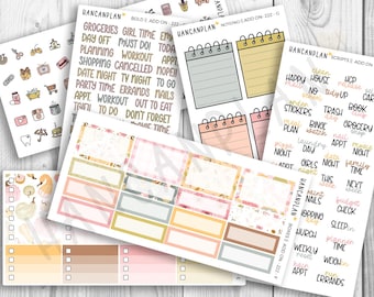 Add On Kit-222 || Weekly Planner Kit Extras | Pumpkin Spice | Coordinating Kit Extras