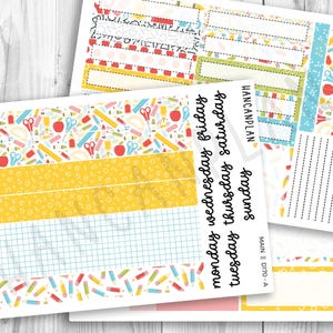 D-170 || Daily Duo A5 + A5 Compact vertical | L'étourdissement de l'école | Kit Erin Condren