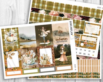 K-223 || Autumn Stroll | WEEKLY Planner Kit