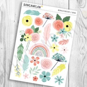 B-156 || Rêverie printanière | Feuille de décoration en prime
