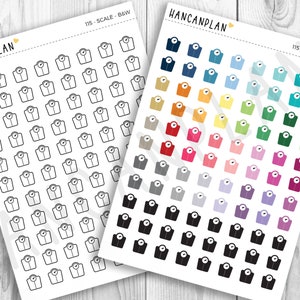 115 - Scale Icon | Stickers | Planner Stickers by HanCanPlan