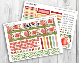 PLUM-216 || Plum Paper September 7x9 Monthly | Homegrown Harvest | *Also fits Makselife