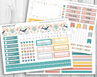 DASH-206 || High Tide | Erin Condren Dashboard Kit