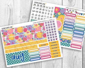 HM-212 || Hobonichi Cousin MONTHLY KIT | Garden Party