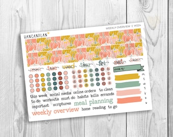 W-224 || Hygge Harvest | WEEKLY OVERVIEW Add On Stickers