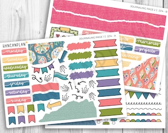 J-214 || Ocean Bloom | JOURNALING Planner Kit