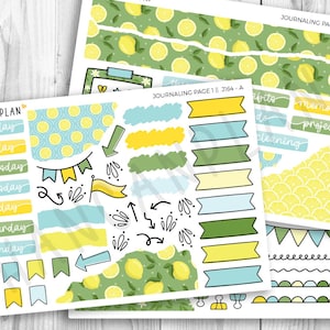 J-164 || Limonade | Kit d'agenda pour JOURNAL