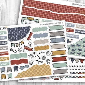 J-169 || Bord de mer | Kit d'agenda pour JOURNAL