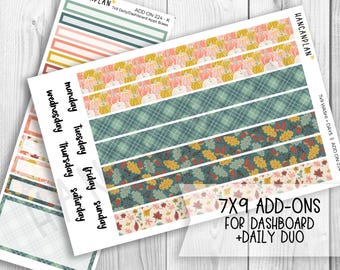 AO-224 || 7x9 DAILY Duo + Weekly DASHBOARD Kit Extras | Hygge Harvest
