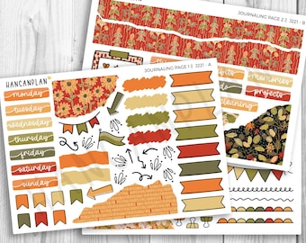 J-221 || Amber Fields | JOURNALING Planner Kit
